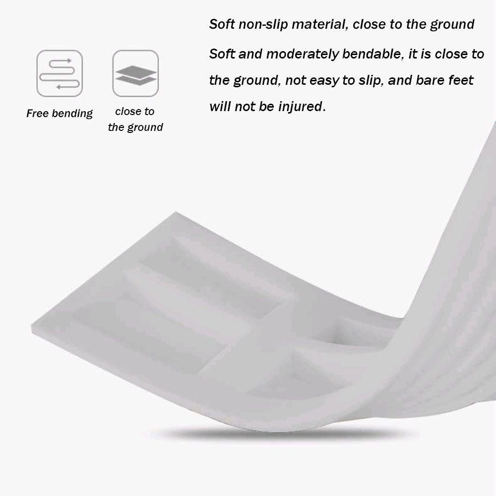 White Threshold Strip Compatible with Robot Vacuum Cleaner