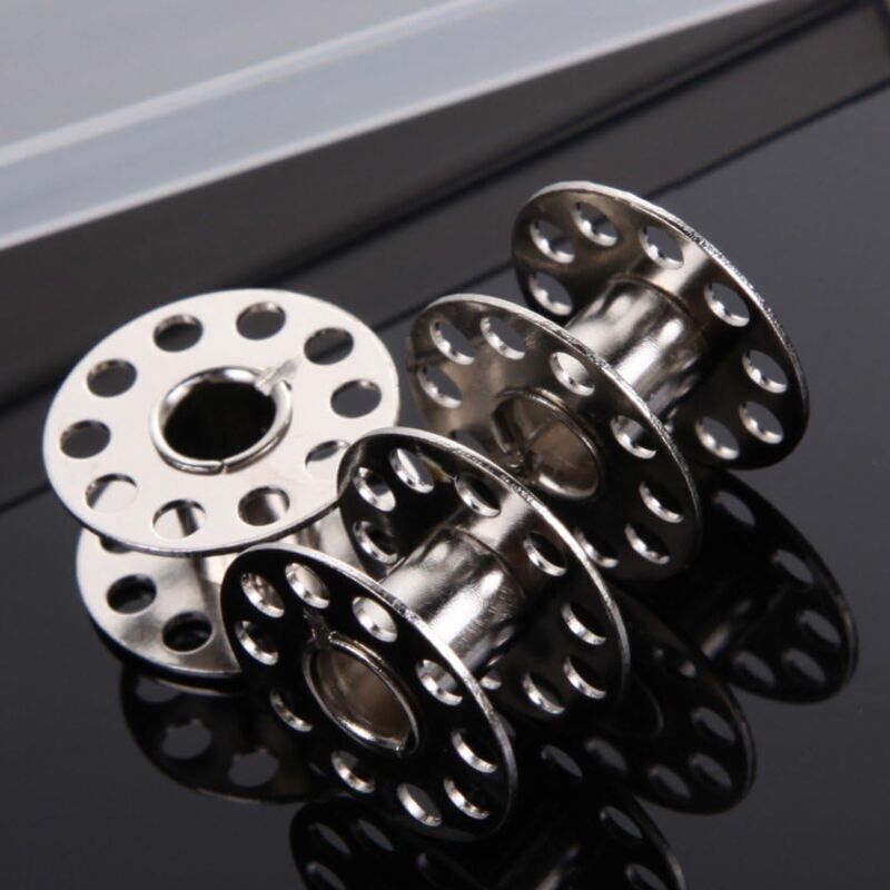 Metal Bobbins with Case for Standard Household Sewing Machine Brother Singer Bernina Pfaff Elna Babylock Kenmore Juki..DEBUNS