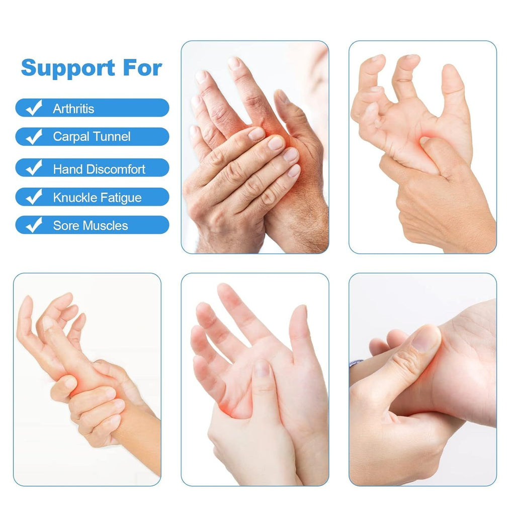 Fingerless Arthritis Compression Gloves for Pain Relief and Warmth, Breathable Cotton Spandex Blend for Typing Gaming and Daily Activities Size M