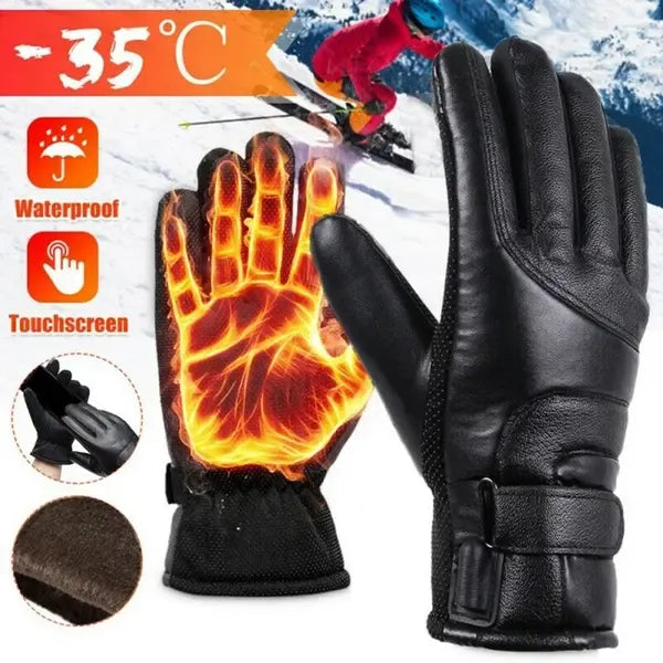 Electric Heated Gloves for Winter Cycling Motorcycle Skiing and Fishing, USB Gear Heating System Requires Power Bank for Warmth and Outdoor Comfort