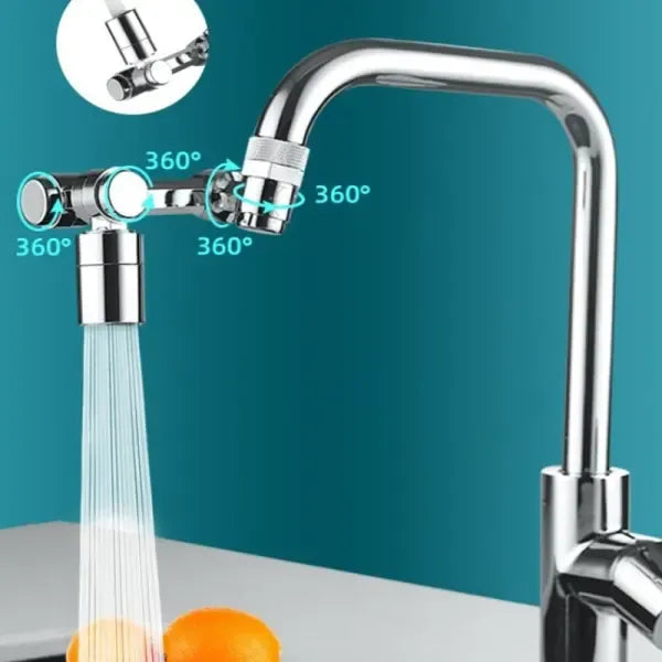 Alloy Universal Rotation Faucet Aerator Retractable Swivel Copper Alloy, splash reduction, water filtration, Black Finish