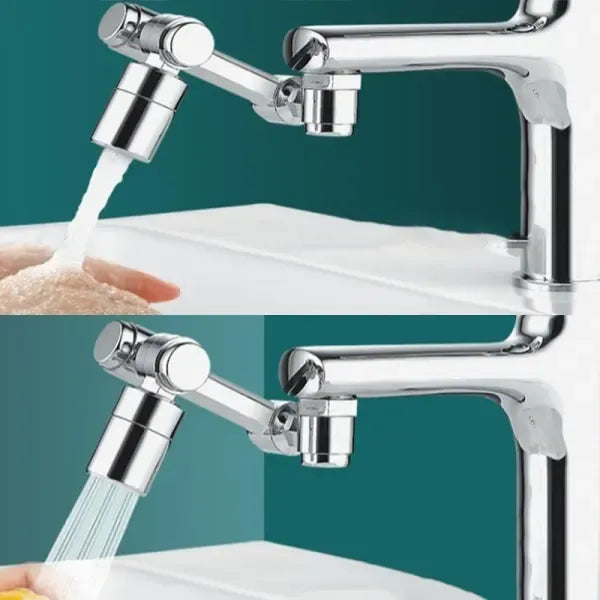 Alloy Universal Rotation Faucet Aerator Retractable Swivel Copper Alloy, splash reduction, water filtration, Black Finish