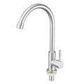 Stainless steel faucet- Single cold water tap, 28 x 17 Overall Size, cold water use, multiple spray modes, Silver Finish