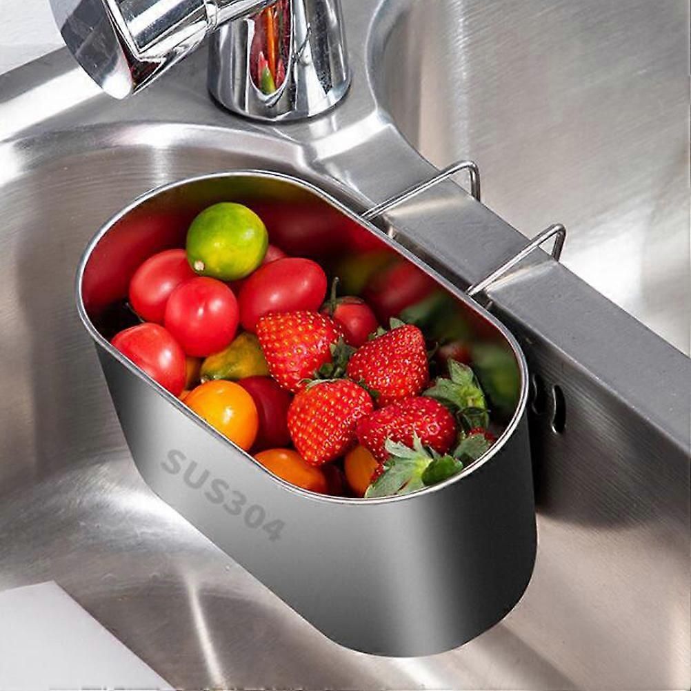 Stainless steel sink drain strainer basket, multifunctional waste filter for kitchen and bathroom, water filtration