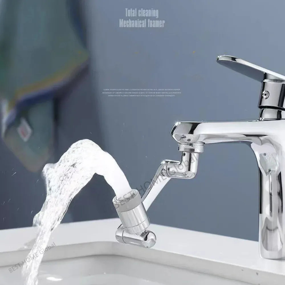 New 1080 Degree Rotation Universal Rotation Faucet Sprayer Head For Sink Faucet Extender Splash Bubbler Nozzle Kitchen Tap 22/24 Adaptor 1080 one mode