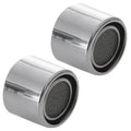 2 pcs 20 mm Internal Thread Water Saving Faucet Spout Aerator Nozzle, Rubber material, Silver/Black Finish Options