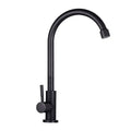 Kitchen Faucet Single Hole Bathroom Water Faucet Swivel Cold Water Faucet, durable and practical material, 360 Degree Rotation, Black Finish