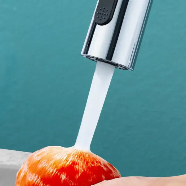 Spray head compatible with kitchen mixer 3 Spray Modes 720 Degree Rotation Rotatable faucet shower, Silver Finish