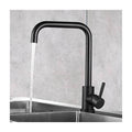 Kitchen Faucet 7-Shaped Kitchen Faucet in 304 Steel Kitchen Faucet 360 Swivel with Removable Aerator Anti-limescale, Black/Brushed Finish Options
