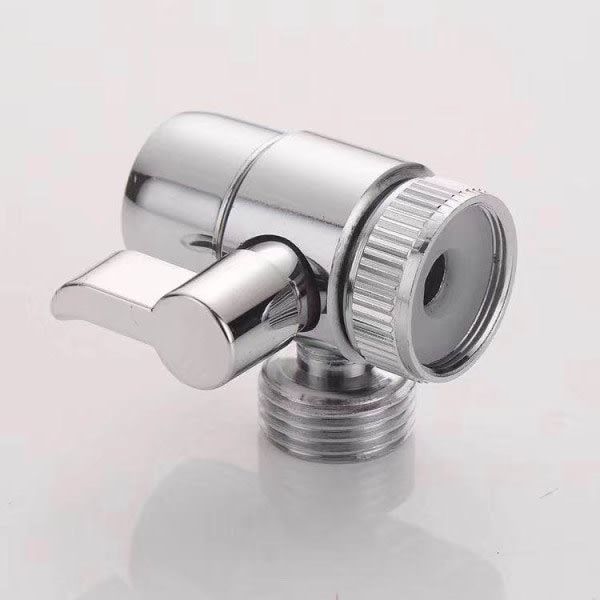 Faucet Adapter Kitchen Sink Diverter Valve Faucet Connector for Bathroom Mixer Shower, brass material, M22/M24 Thread Compatibility, Chrome Finish