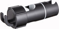 Adjustable Shower Head Holder for Slide Rail, 18-28 mm Shower Rod Fit, 360 Degree Rotation Rotatable with 2 Hooks, Chrome/Black Finish Options