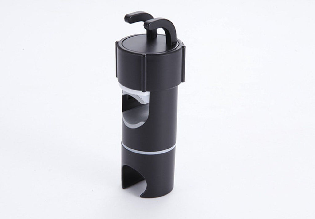 Adjustable Shower Head Holder for Slide Rail, 18-28 mm Shower Rod Fit, 360 Degree Rotation Rotatable with 2 Hooks, Chrome/Black Finish Options