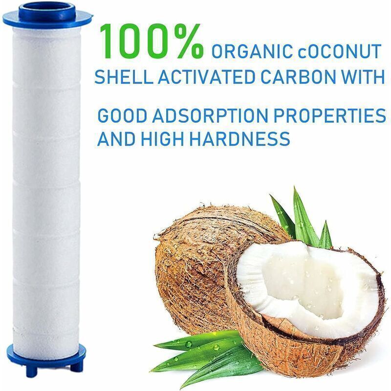 Filter Shower Head 6 PP Cotton Filters, PP Cotton Filter Element for Shower Head and Ionic Filter, for Rain Shower Head