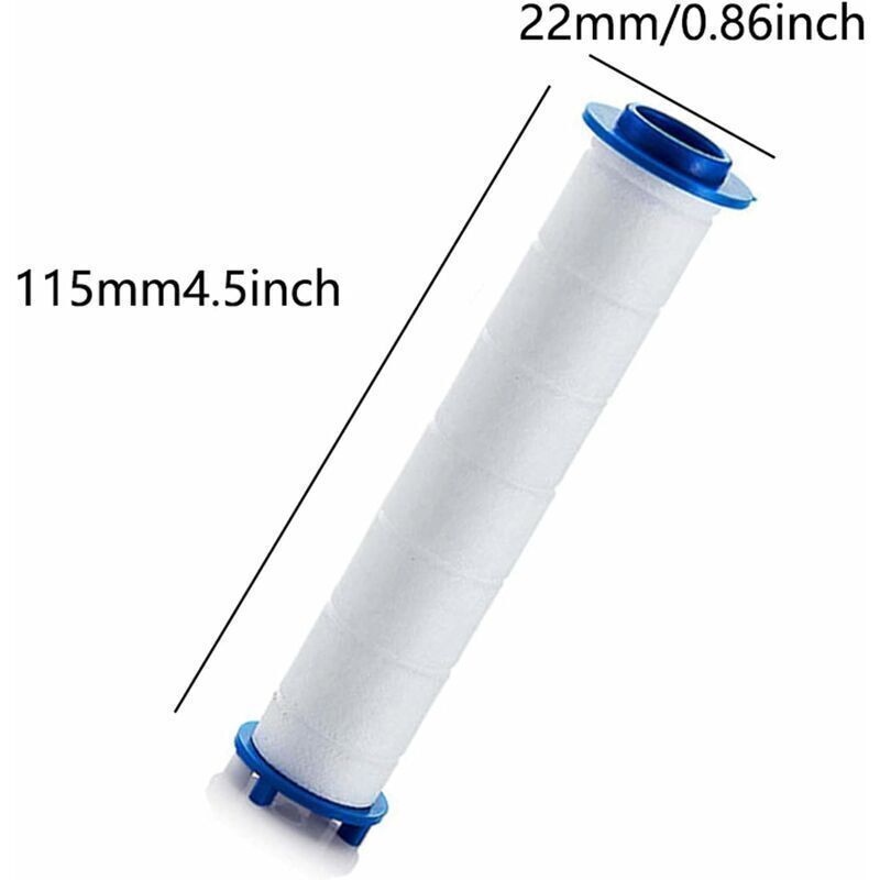 Filter Shower Head 6 PP Cotton Filters, PP Cotton Filter Element for Shower Head and Ionic Filter, for Rain Shower Head
