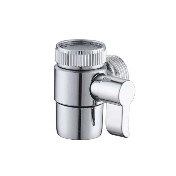 Faucet Adapter Kitchen Faucet Diverter Valve Faucet Connection for Bathroom Faucet Shower, brass material, M22/M24 Thread Compatibility, Chrome Finish