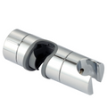 Hand shower holder for shower rod adjustable 18-25 mm Shower Rod Fit ABS, 11.73 x 4 cm Overall Size, Silver Finish