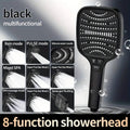 Large Panel Shower Head, 8 Adjustable Positions, Wide Water Outlet, Handheld Bathroom Shower Accessory, Chrome Finish