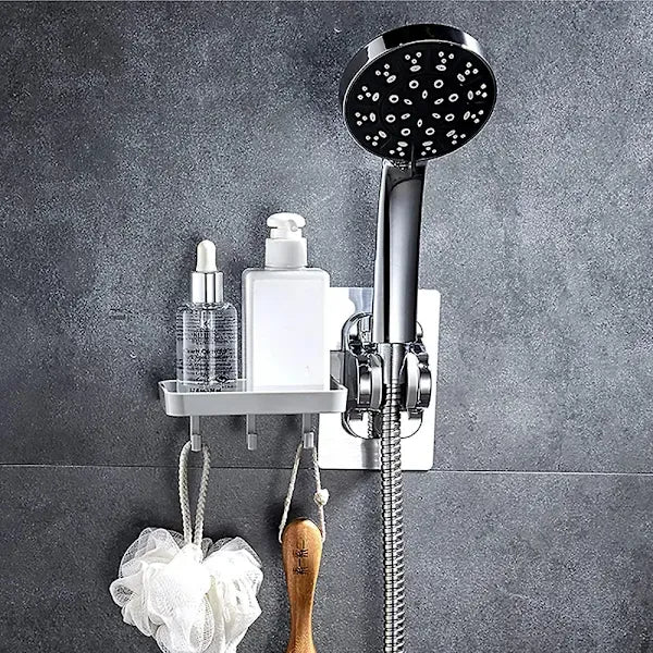 Hand Shower Holder Without Drilling Strong Adhesive Hand Shower Adjustable Angle (, waterproof protection, adjustable shower positioning