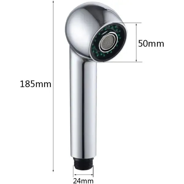 Nozzle Shower Head Shower Hand Shower Retractable Faucet, ABS material, multiple spray modes, spray control, Silver Finish