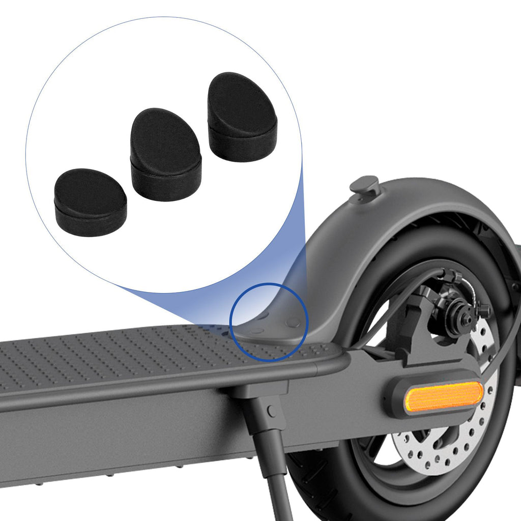 Professional Pro 2 original fender screw plug For Xiaomi scooter new fender adapter screw plug 3 pieces 1 set, Black Color