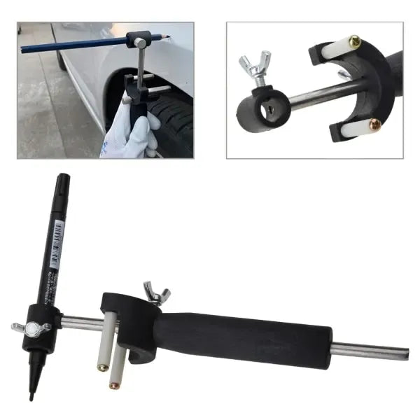 Sturdy Heavy Duty Car Wheel Eyebrow Mark Tool Wheel Arch Parallel Scriber Stainless Steel Rod, Made of Metal, Top Quality