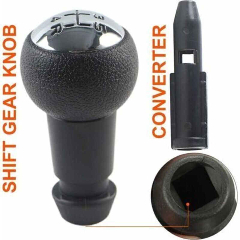 Replacement Speed Manual Gear Shift Knob for Peugeot 106 107 205 207 306 307 308 405 406 407 607 / CITROEN C2 C3 C4 Picasso - Black & Silver.