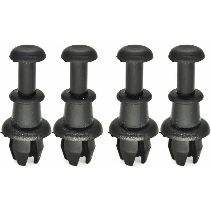 Replacement 4pcs rear parcel shelf mounting clips audi a3 s3 q5 sq5 vw golf r32 gti tiguan polo black, Made of Plastic
