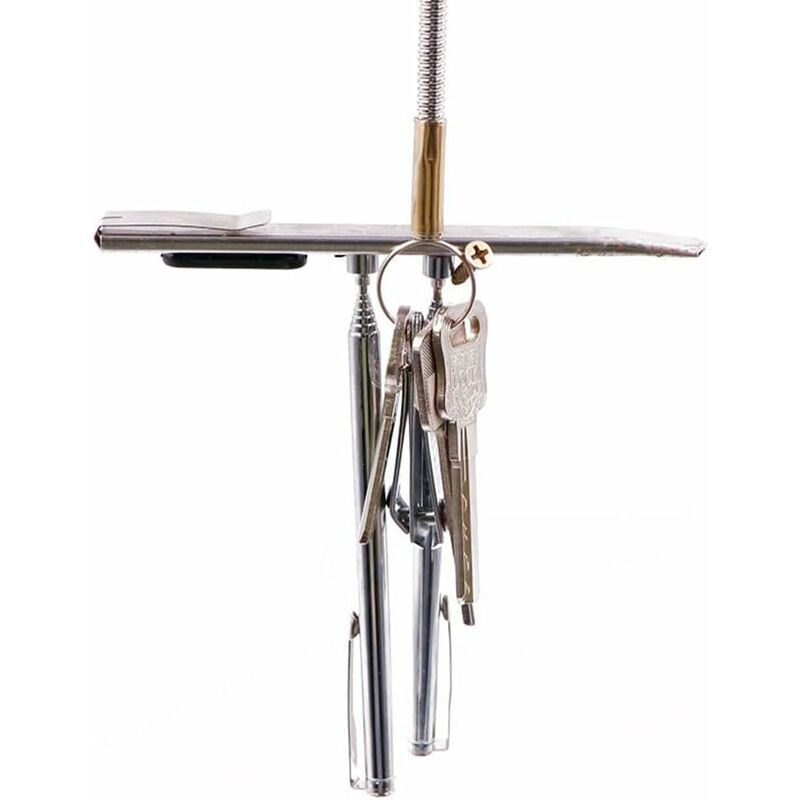 Flexible Magnetic Pick Up Tool 590mm - Portable Magnet for Nuts, Bolts, Screws, Auto Parts - 1pc, Made of Metal