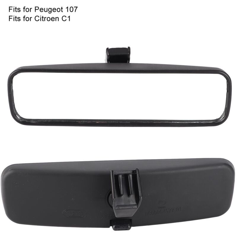 Car Rearview Mirror for Citroen C1, Peugeot 107, Toyota Aygo - Compatible with Clio 3, Saxo 1.4VTS 1.5D 1.0X 1.6VTS 1.1X - ABS 814842