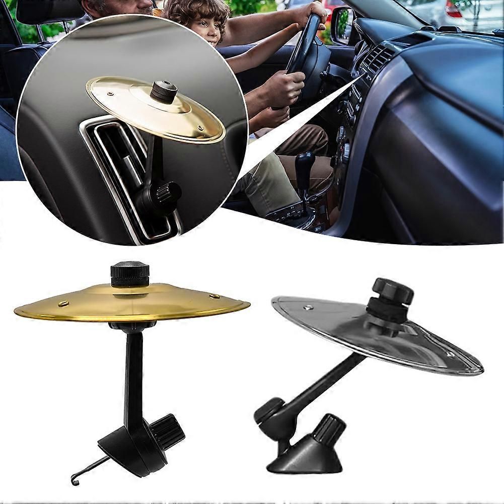Mini Drums Crash Cymbal for Car Valve, Compact Mini Drums for Car Valve, Easy Installation Robust, for All Types of Cars, Clear Color