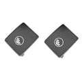 Replacement Bil Bakre Krok Isofix Skydd För V60 V90 Xc40 Xc60 S60 S90 - 2x Svart Barnsäkerhet, Made of Abs, Black Color