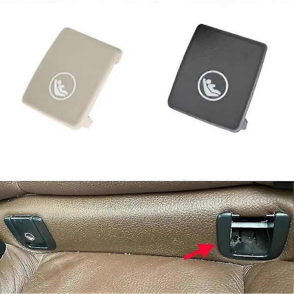 Replacement Bil Bakre Krok Isofix Skydd För V60 V90 Xc40 Xc60 S60 S90 - 2x Svart Barnsäkerhet, Made of Abs, Black Color