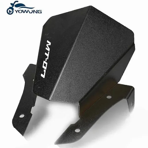 Motorcycle Windshield compatible with YAMAHA MT07 MT-07 FZ-07 2013 2014 2015 2016 2017 Motorcycle Wind Deflector Windscreen MT 07, Made of Aluminum