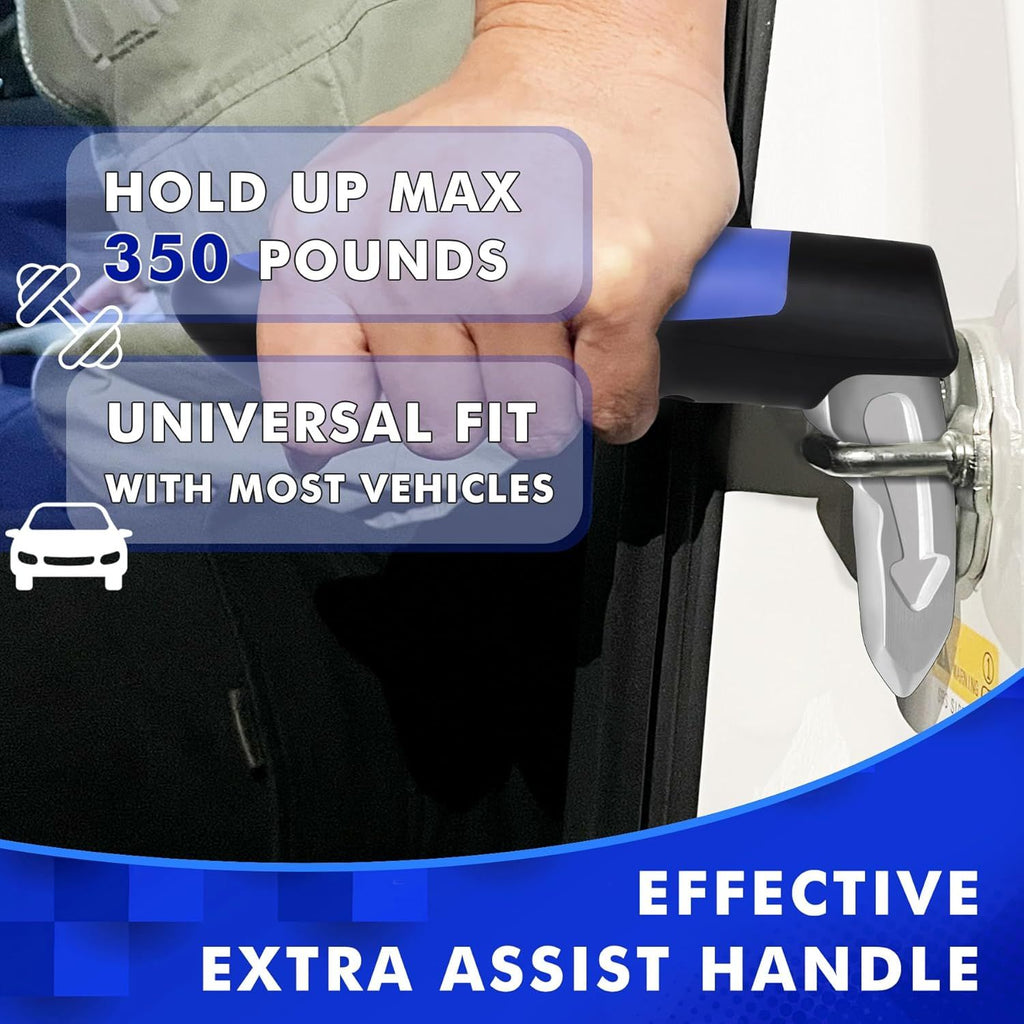 Compatible 2pcs Car Door Handle Assistance for Elderly: Vehicle Support Auto Grab Cane for Getting In and Out of Window Breaker
