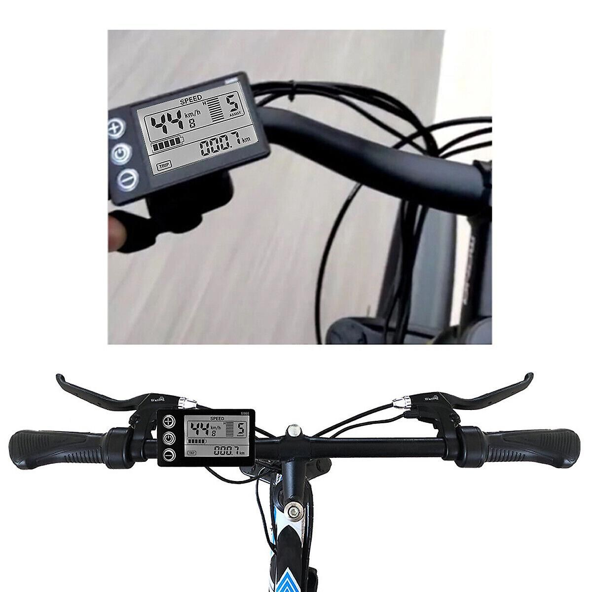 Long Lasting Premium New LCD display for electric bike 24V/36V/48V Display E-bike Electric bike, Made of Plastic