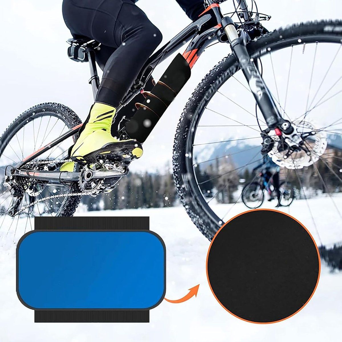 Heavy Duty Replacement - Bike Battery Protective Cover - 2 Pieces - Waterproof e - bike battery cover, 2 Pcs Pack