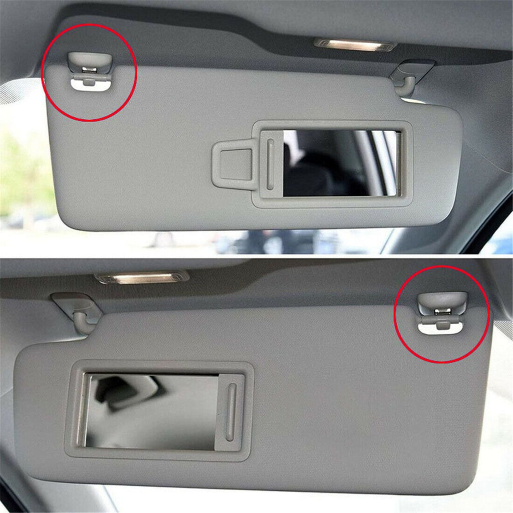 Long Lasting Premium 2x Sun Visor Clip Bracket Holder Replacement for  Audi A1 A3 A4 A5 Q3 Q5 B6 B7 B8, Made of Plastic