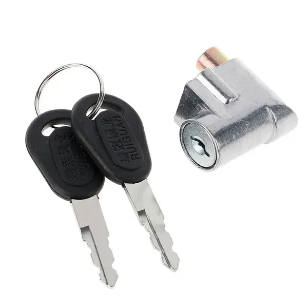 Long Lasting Premium Compatible Battery Lock Cover with 2 Keys E-Bike Switch, Made of Metal, Black Color, Easy Installation
