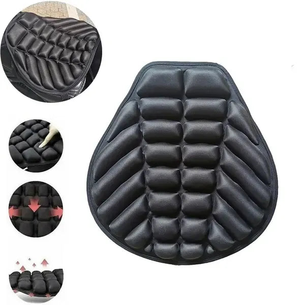 Sturdy Heavy Duty Replacement Motorcycle Seat Cushion Gel Seat Motorcycle Cushion, Made of Lycra, Black Color, Top Quality