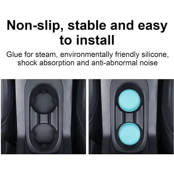 Universal Car Rubber Cup Limiter Insert Cup Holder Drink Holder, Replacement Part, Made of Silica Gel, Black Color, 8 Pcs Pack