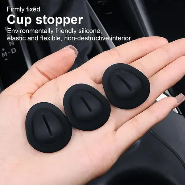 Universal Car Rubber Cup Limiter Insert Cup Holder Drink Holder, Replacement Part, Made of Silica Gel, Black Color, 8 Pcs Pack