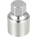 Replacement 524 Key Remover Locking Sleeve Nut Car Wheel Anti-Theft for VW Touareg Magotan Tiguan Phaeton, Made of Metal, Silver Color