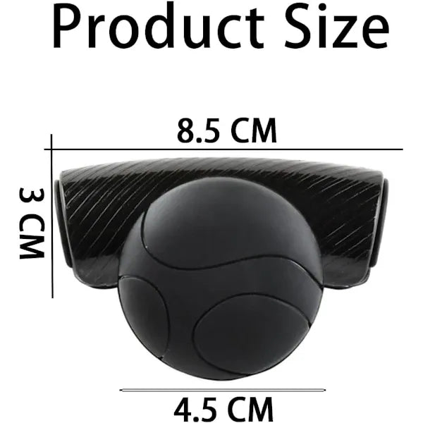 Car Steering Wheel Knob, Adjustable Universal Fit Non-Slip Spinner Booster, Car Accessories Easy Installation No Tools Required (Black)【PL】