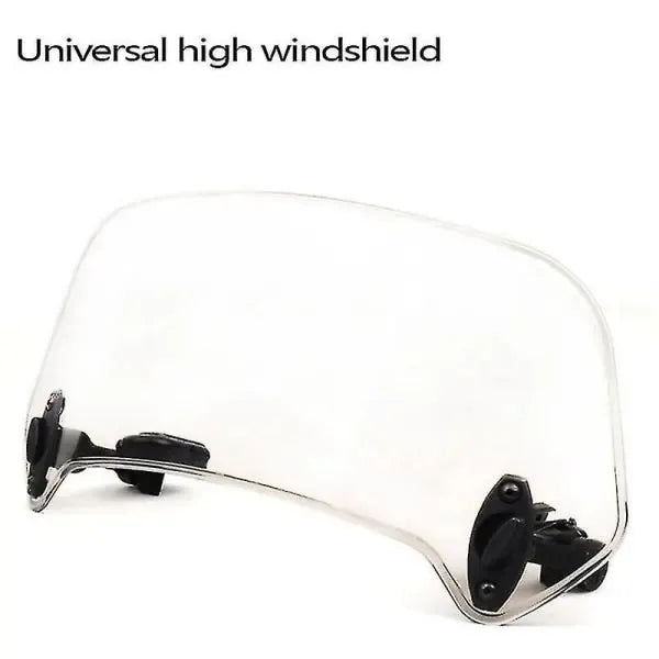 Transparent Color Universal Motorcycle Adjustable Windshield Extension Windscreen Spoiler Deflector, Made of Plastic