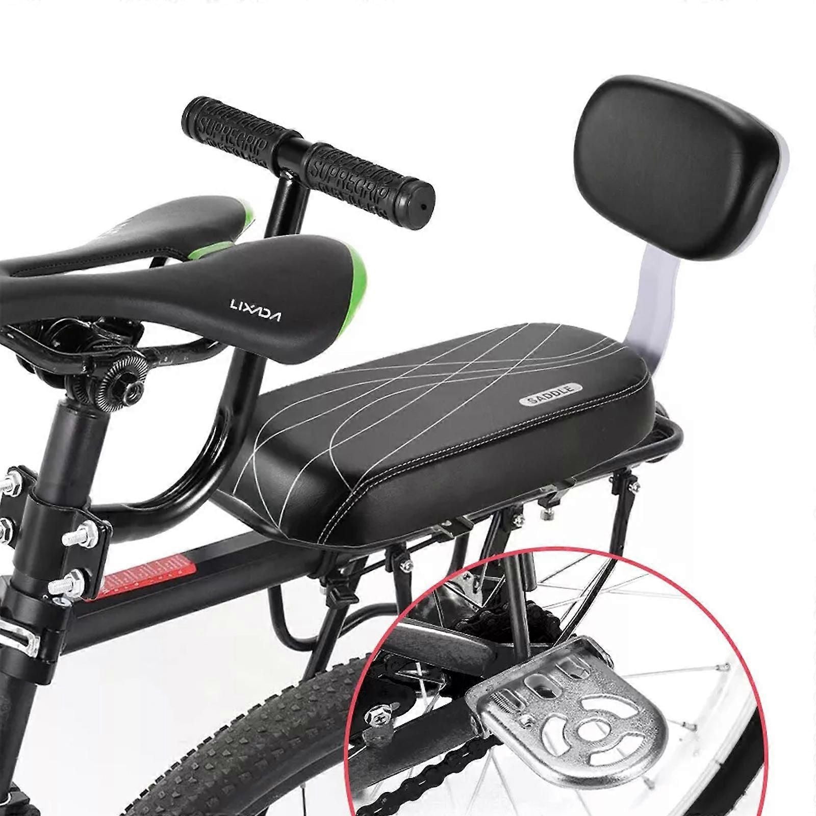 Premium Saddle with Backrest | Child Seat Set | MTB Rear Luggage Carrier | Comfortable & Safe—max_sai, Replacement Part, Made of Iron
