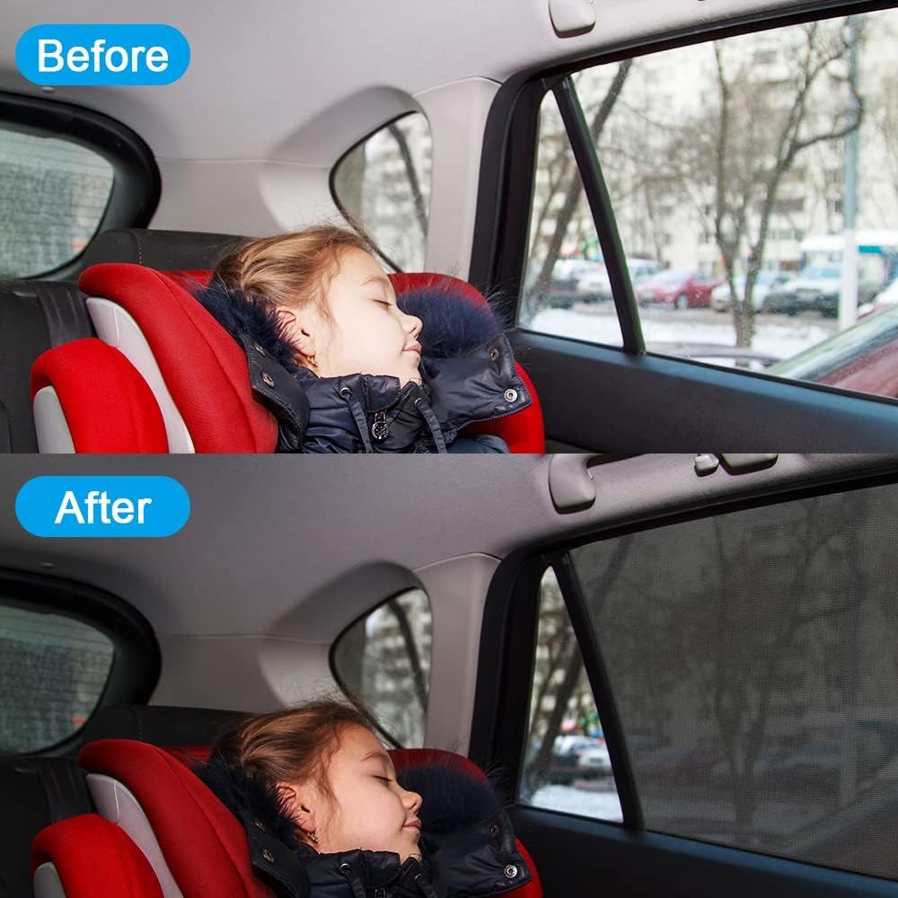 sunshade car baby child, 2 pieces with UV protection, universal window rear side net for children pets, Replacement Part