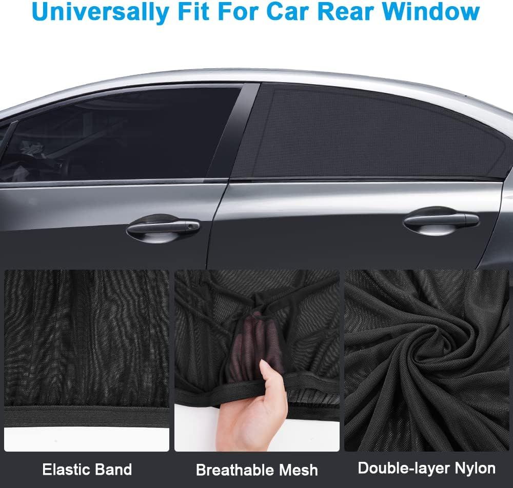 sunshade car baby child, 2 pieces with UV protection, universal window rear side net for children pets, Replacement Part