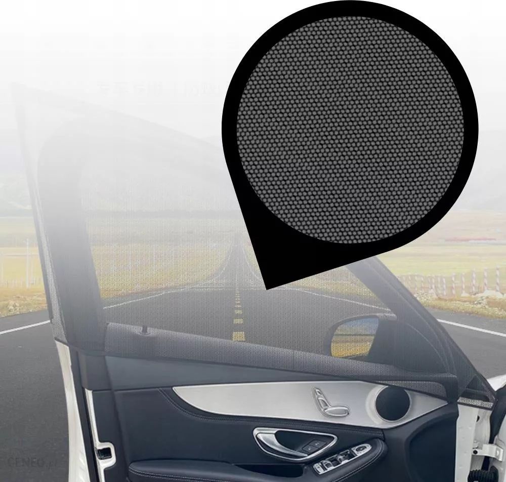 Sturdy Heavy Duty Sunshade / Mosquito Net for Car - Attached over the car door, Made of Nylon, Top Quality, Easy to Use
