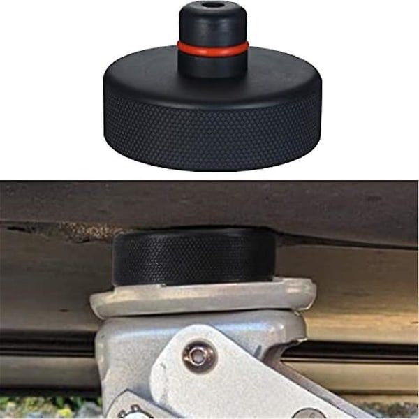 Tesla Model 3 / Y/s/x Jack Pad Pucks Jack Lift Pad Adapter Tool with storage box (protects battery and chassis) null none, Made of Rubber, Black Color