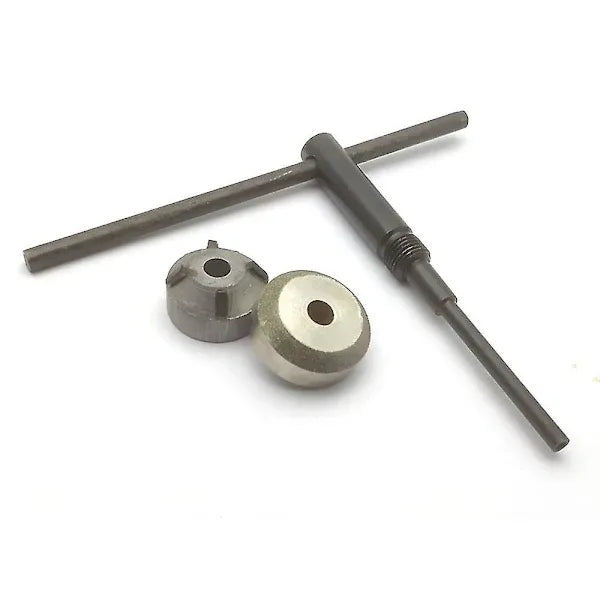 18pcs/set Carbide Valve Grinding Wheel Valve Seat Cutter Broach Head Tool Holder Engine Valve Seat Repair Tool Kit, Made of Diamond